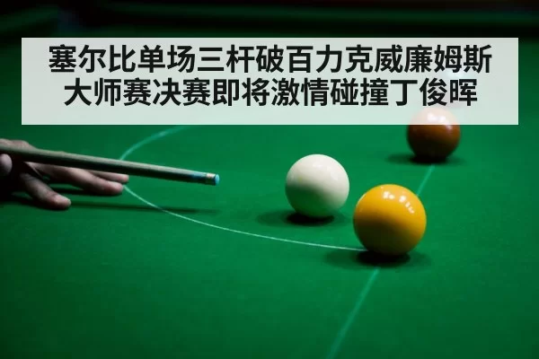 塞尔比单场三杆破百力克威廉姆斯 大师赛决赛即将激情碰撞丁俊晖